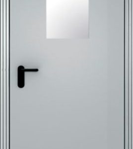 Противопожарная дверь с квадратным окном / серия FRM7511